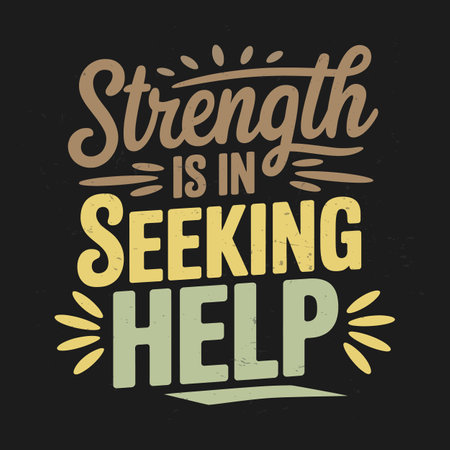 Mental Health Typography Quotes for Self Worth and Healingのイラスト素材