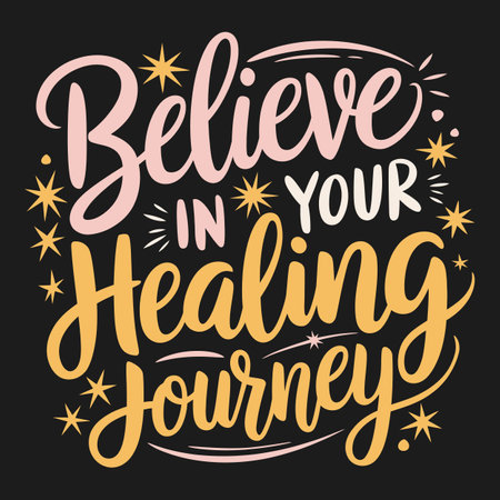 Motivating Mental Health Quote Design for Encouragement and Inner Confidenceのイラスト素材