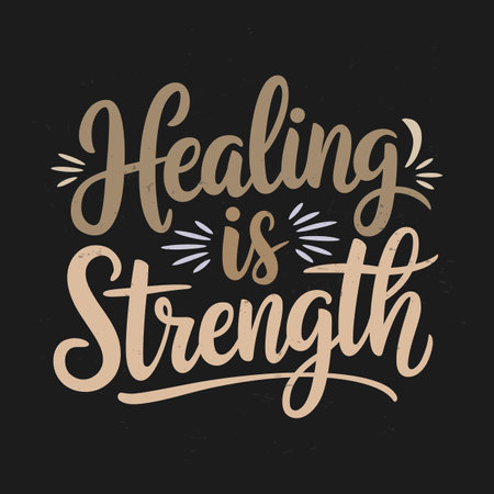 Typography Art of Positive Mental Health Quotes   Inspiring Wordsのイラスト素材