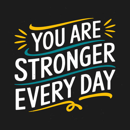 Typography Art of Positive Mental Health Quotes for Resilienceのイラスト素材