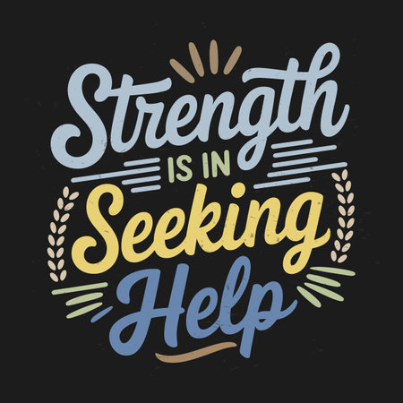 Typography Quotes for Mental Health Resilience   Empowering Wordsのイラスト素材