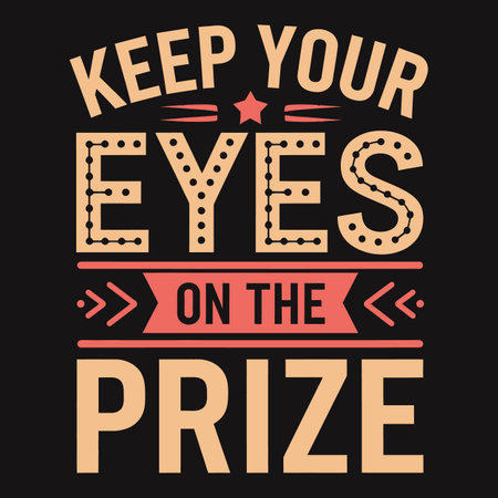 Focus on your goals and keep your eyes on what truly matters.のイラスト素材