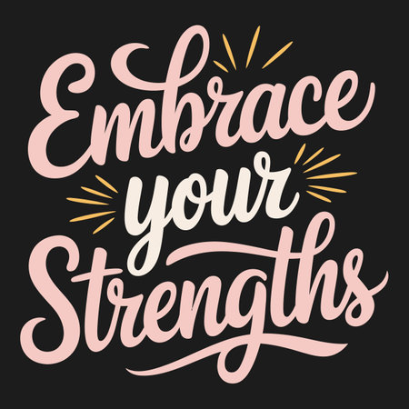 Uplifting Mental Health Quote Design for Building Positive Habits and Growthのイラスト素材