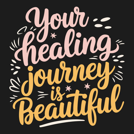 Unique Vector Design with an Encouraging Quote on Mental Healthのイラスト素材