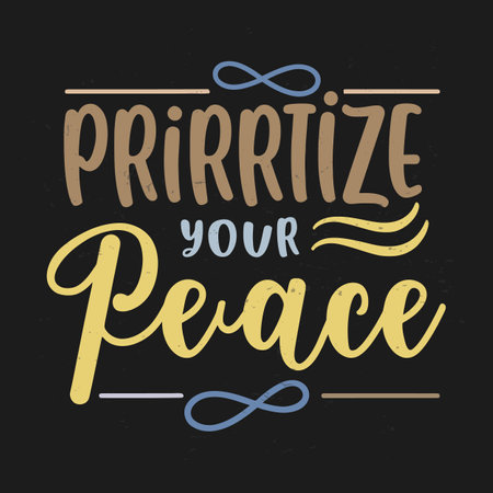 Inspiring Mental Health Typography Art Motivating Words for Inner Strengthのイラスト素材