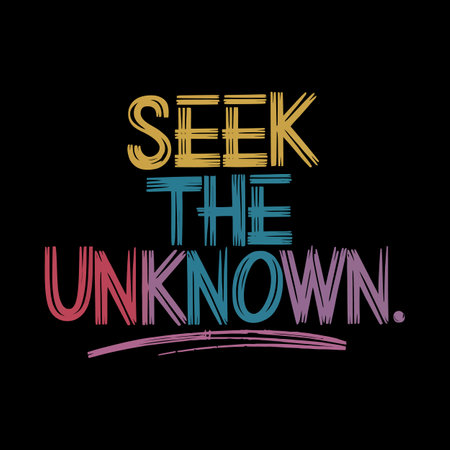 Journey to New Destinations Every Day with Bold Travel Typography Design for Free Spiritsのイラスト素材