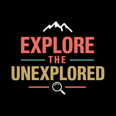 Travel to New Heights with Inspiring Typography Quote Design for Bold and Brave Explorersのイラスト素材