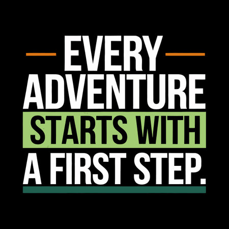 Find Freedom in the Wilderness with Motivational Travel Typography Quote for Wanderersのイラスト素材