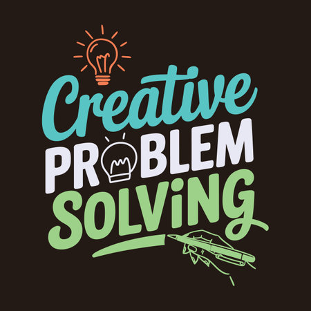 Unlock New Solutions with Creative Thinking Creativity Unlocks New Solutions Innovation Posterのイラスト素材