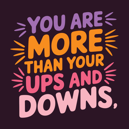 Your Emotions Dont Define You Self Care and Emotional Health Typography Designのイラスト素材