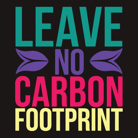 Reduce Your Carbon Footprint Save the Earth Climate Posterのイラスト素材