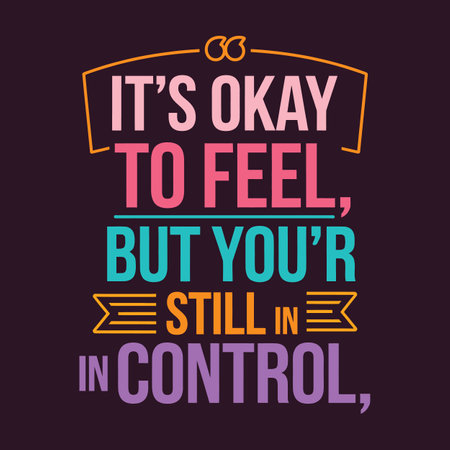 Embrace Your Feelings Find Your Balance Emotional Wellness Typography Designのイラスト素材