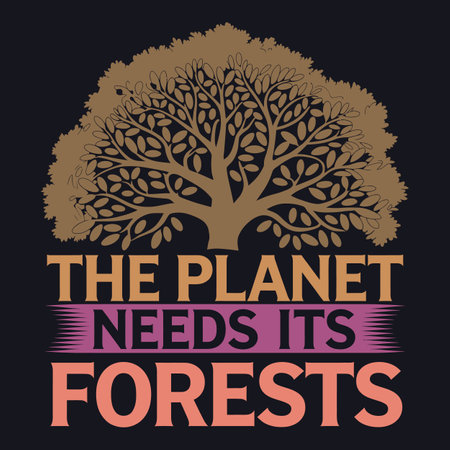 The Planet Needs Its Forests Join the Global Effort for Earths Restorationのイラスト素材