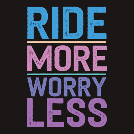 Passion for Two Wheels Born to Ride Bold Typography Quoteのイラスト素材