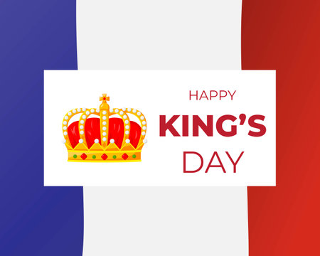 Vector illustration concept of King's Day celebrations in Netherlands. Dutch national holidayのイラスト素材