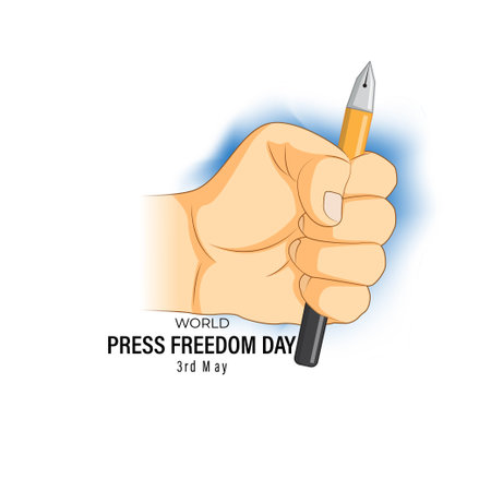 Vector illustration for world press freedom day-3rd Mayのイラスト素材