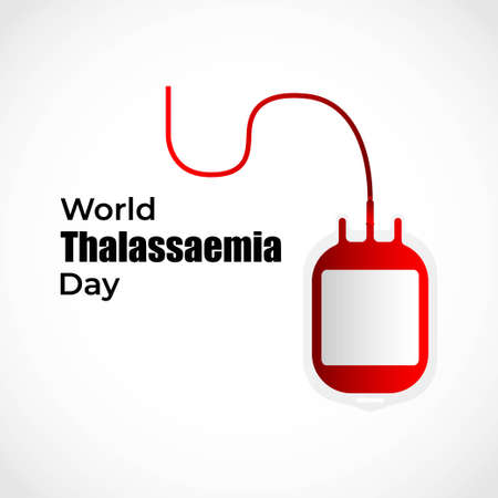 vector illustration for world Thalassemia day-8 MAYのイラスト素材