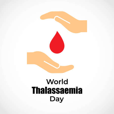 vector illustration for world Thalassemia day-8 MAYのイラスト素材