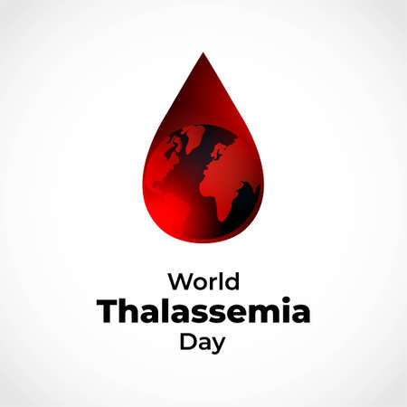 vector illustration for world Thalassemia day-8 MAYのイラスト素材