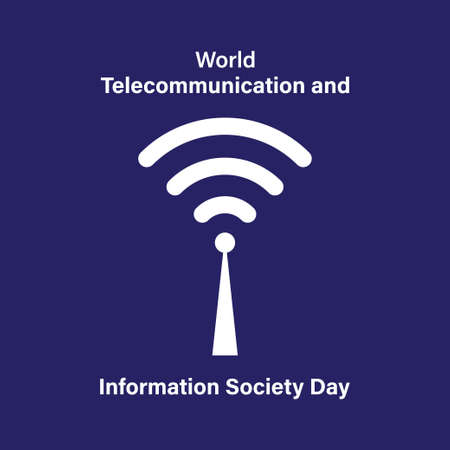 world  telecommunication and information  society dayのイラスト素材