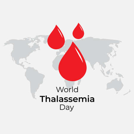 vector illustration for world Thalassemia day-8 MAYのイラスト素材