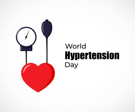 vector illustration for world hypertension dayのイラスト素材