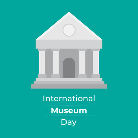 vector illustration for international museum dayのイラスト素材