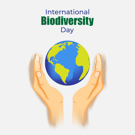 vvector illustration for international day for biological diversityのイラスト素材