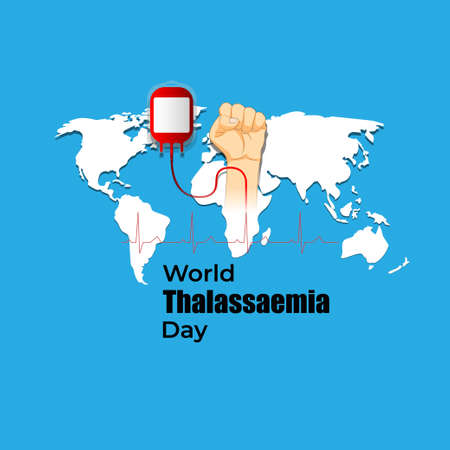vector illustration for world Thalassemia day-8 MAYのイラスト素材