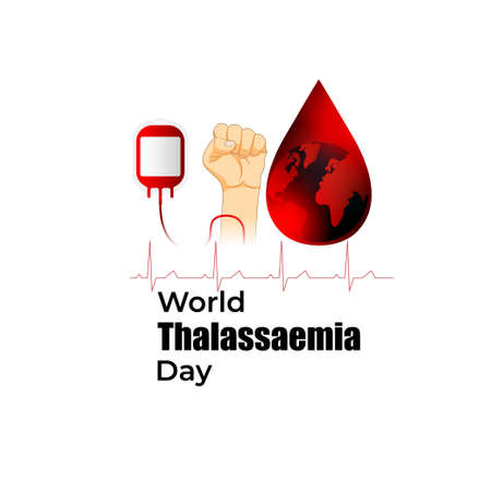 vector illustration for world Thalassemia day-8 MAYのイラスト素材
