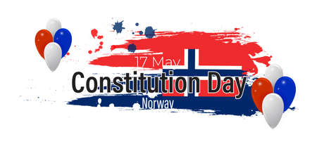 vector illustration for Norway constitution day-17 Mayのイラスト素材