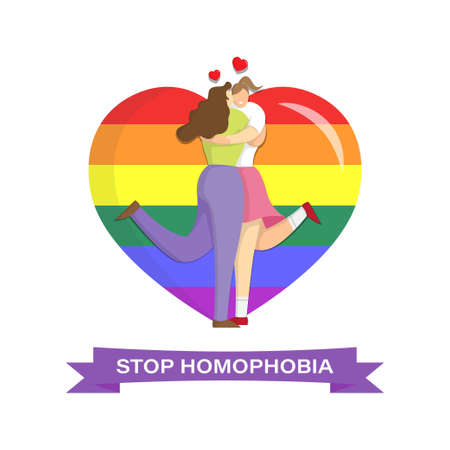 vector illustration for international day against homophobia, transphobia and biphobia-17 mayのイラスト素材