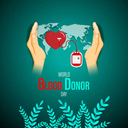vector illustration for world blood donor dayのイラスト素材