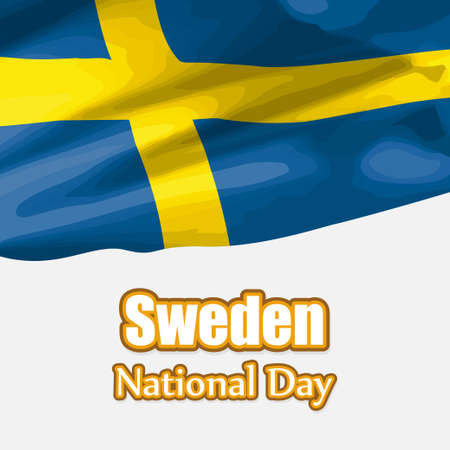 vector illustration  for Sweden national dayのイラスト素材