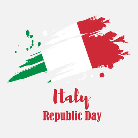 vector illustration  for happy republic day-Italyのイラスト素材