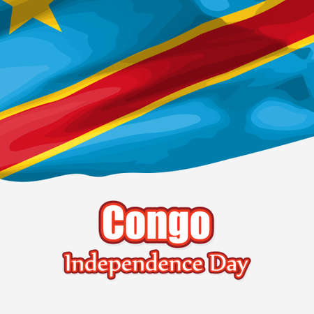vector illustration for happy independence day Congoのイラスト素材