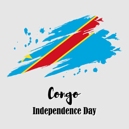 vector illustration for happy independence day Congoのイラスト素材