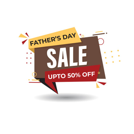 vector illustration for happy Father's day sale bannerのイラスト素材