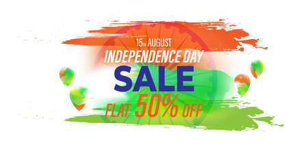 vector illustration for Indian independence sale bannerのイラスト素材