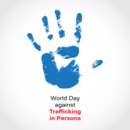 vector illustration for world day against trafficking's in personのイラスト素材