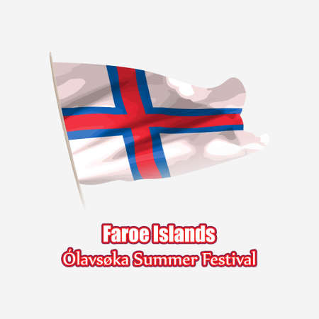 vector illustration for Olavsoka summer festivalのイラスト素材