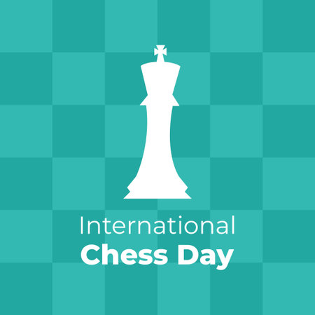 international chess day-vector illustrationのイラスト素材