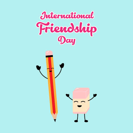 vector illustration for friendship dayのイラスト素材