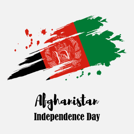 vector illustration for Afghanistan independence dayのイラスト素材