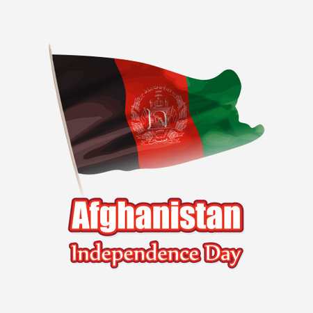 vector illustration for Afghanistan independence dayのイラスト素材