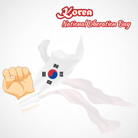 vector illustration for Korea independence dayのイラスト素材