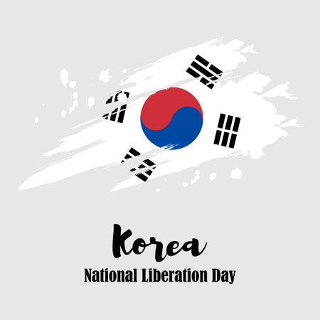 vector illustration for Korea independence dayのイラスト素材