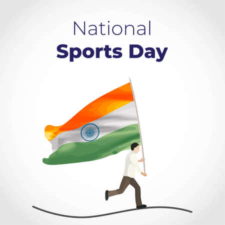 vector illustration for national sport dayのイラスト素材