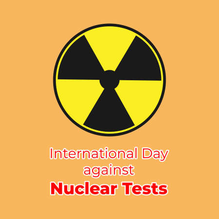 vector illsuatrtion for nuclear test dayのイラスト素材