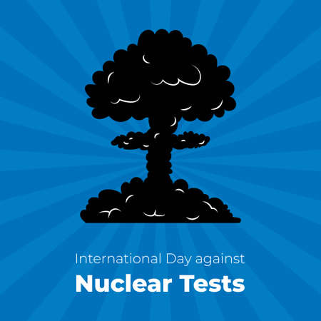 vector illsuatrtion for nuclear test dayのイラスト素材